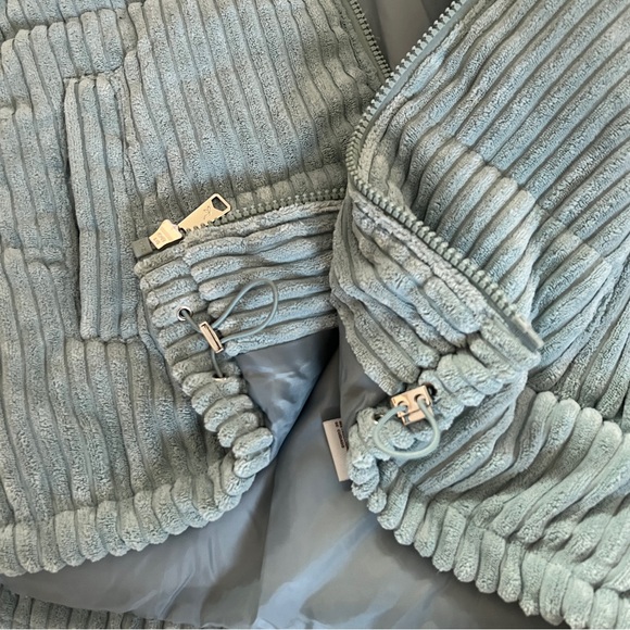 NWT Koolaburra By UGG Coat Corduroy Puffer Jacket Womens Small S Mint Green NEW - Picture 10 of 16
